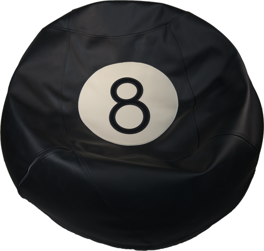 *COVER ONLY* 8-ball bean bag cover, pleather