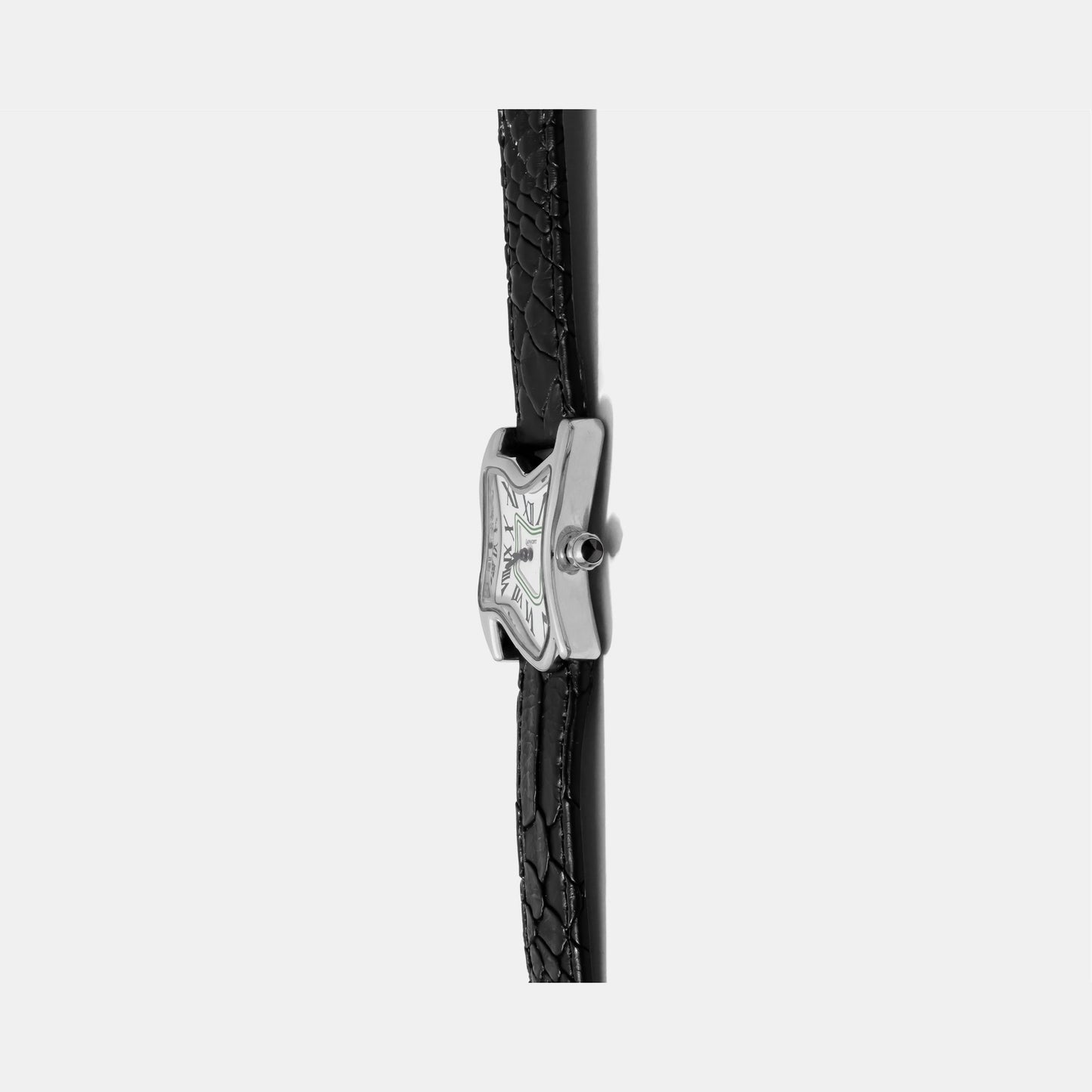 Square Melting Watch Silver Small