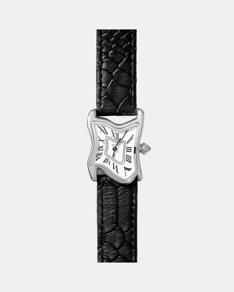 Square Melting Watch Silver Small