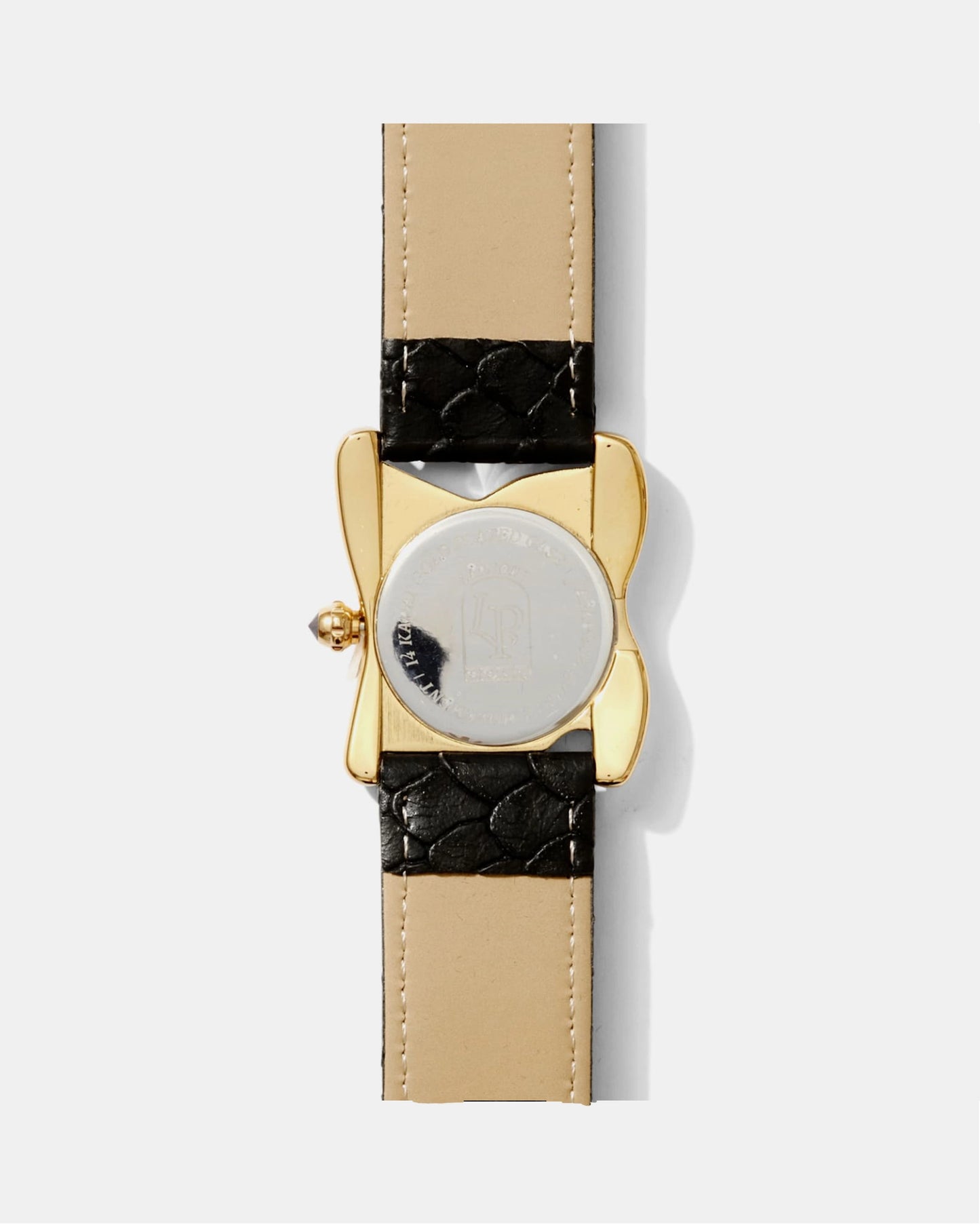 Square Melting Watch Large Gold