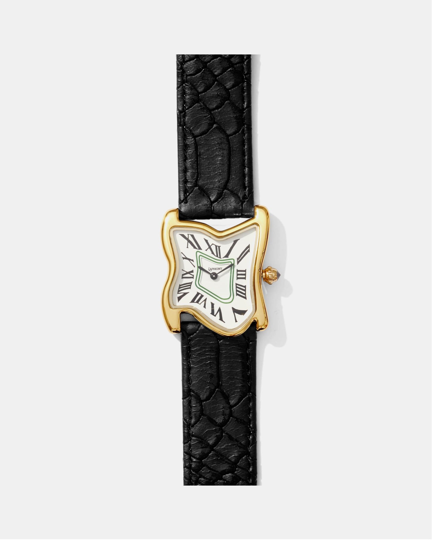 Square Melting Watch Large Gold