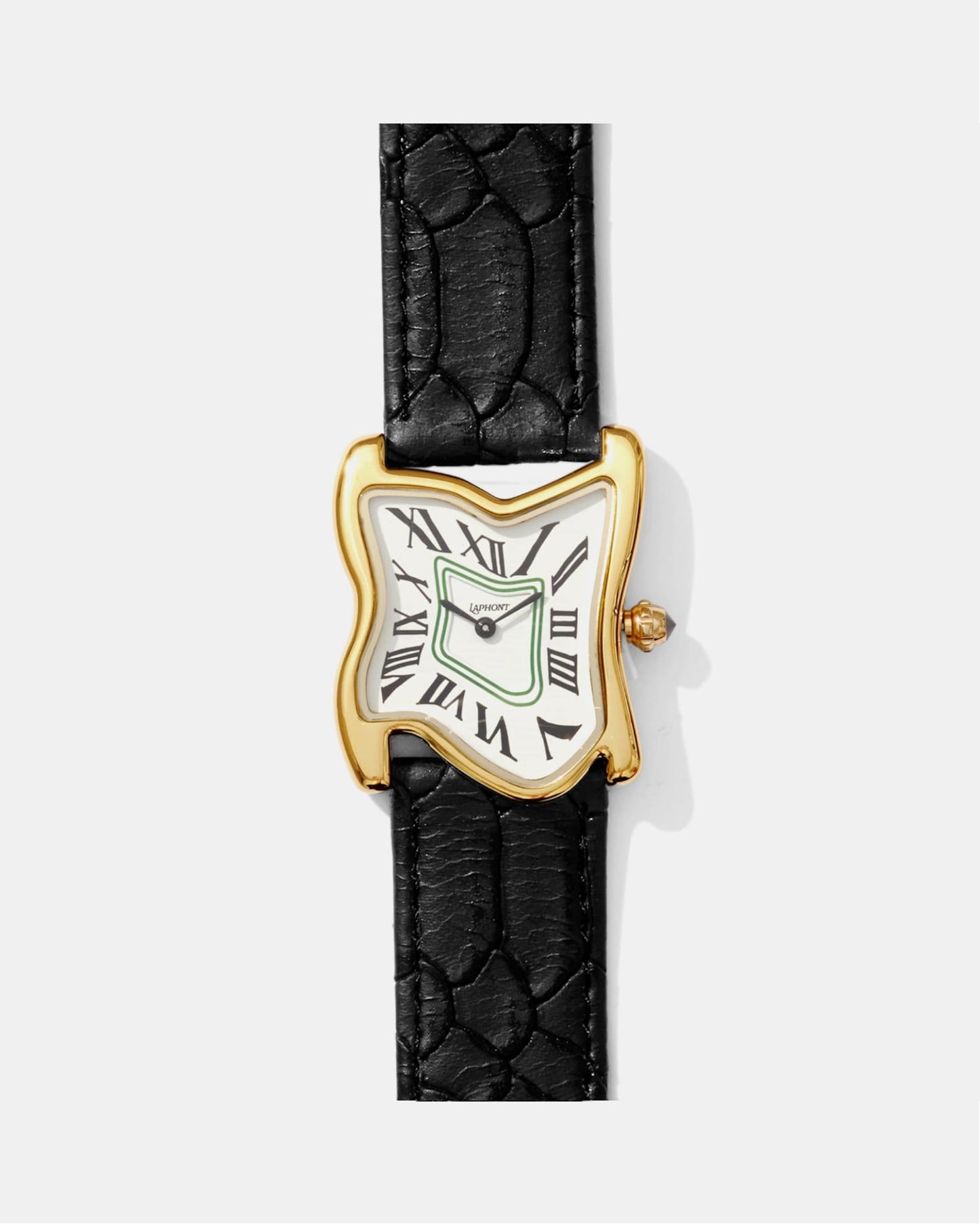 Square Melting Watch Large Gold