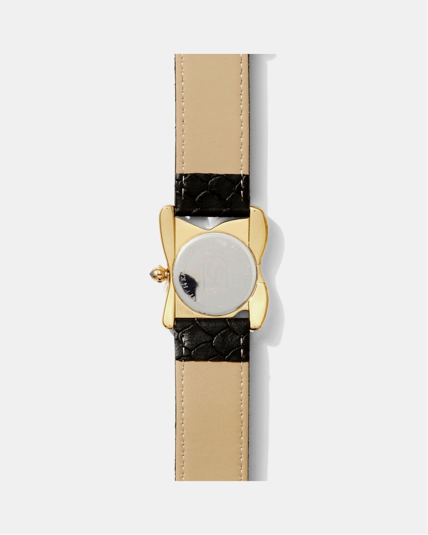 Square Melting Watch Large Gold